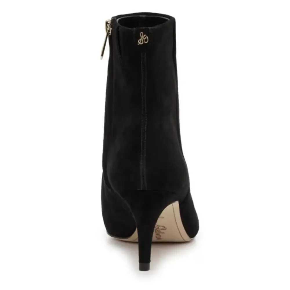 Sam Edelman Women's Black Suede Signature Collection Ukie Bootie Size 8M